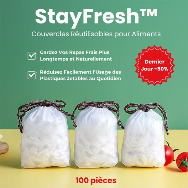 Couvercles Réutilisables pour Aliments (100 pièces)